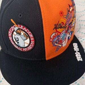 New Negro Leagues Baseball Museum Cap - Black and Orange